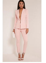 Load image into Gallery viewer, Red Women Pantsuits Tuxedo 2 Piece Set(Jacket+Pants) Women Business Suit Female Office Uniform Ladies Pantsuits Custom Made